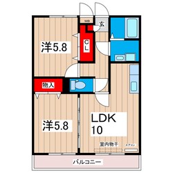 グレースヒルズⅡの物件間取画像